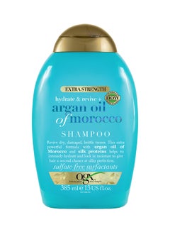 Buy Hydrate And  Repair + Morocco's Argan Oil Extra Strength Shampoo 385ml in UAE