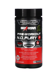 Buy N.O. Fury Elite Series Pre-Workout Dietary Supplement - 60 Caplets in UAE