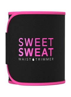 Buy Sweet Sweat Waist Trimmer for Women and Men Black /Pink Medium 41X8inch in Saudi Arabia