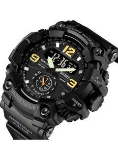 Buy Men's Analog Digital Waterproof And Sport Wrist Watch - 56 mm - Black in UAE