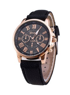 Buy Women's Water Resistant Leather Analog Watch AWNTG-01-W0164 - 37 mm - Black in Saudi Arabia