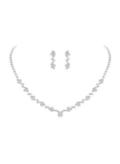 Buy Rhinestone Inlay Jewellery Set in Saudi Arabia