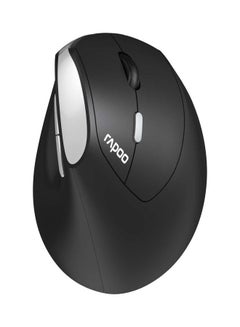 Buy Mouse Ergonomic Design 60° Vertical Angle With 2.4G Wireless Connection And Adjustable 1600 DPI Sensor Sound Silent Click Optional Rapoo Black in Egypt