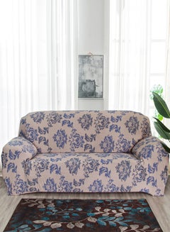 Buy 3-Seater Exquisitely Anti-Slip 360-degree Full Coverage Sofa Slipcover Multicolour in Saudi Arabia