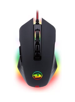 اشتري ماوس ألعاب Redragon M715-RGB بإضاءة خلفية LED، سلكي، قابل للبرمجة بدقة عالية مع 7 أوضاع إضاءة خلفية RGB حتى 10000 نقطة في البوصة قابلة للتعديل من قبل المستخدم للكمبيوتر الشخصي في مصر