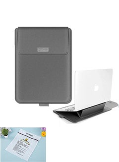 Buy Laptop Bag/Sleeve Case (13/14-Inches) Compatible With 3in1(Laptop Stand,Mouse pad) MacBook Pro Notebook Grey in Saudi Arabia