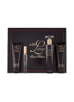 Buy With Love Set of 4- Edp + Roll-On+ Body Lotion+ Shower Gel 286ml in UAE