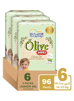 Buy Olive Oil Pants, Size 6 Junior XXL, 16 to 23 kg, Mega Box, 96 Diapers in Saudi Arabia