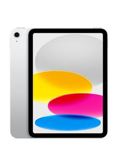 اشتري iPad 2022 (10th Generation) 10.9-inch 256GB 5G Silver - Middle East Version في مصر