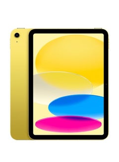 اشتري iPad 2022 (الجيل العاشر) مقاس 10.9 بوصة باللون الأصفر وسعة 256 جيجابايت ويدعم تقنية 5G - إصدار الشرق الأوسط في الامارات