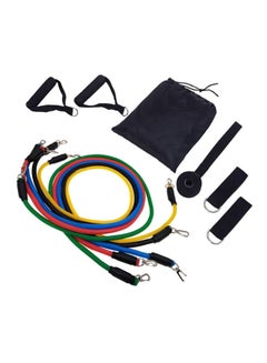 Buy 11-Piece Fitness Resistance Bands Set 42inch in Egypt