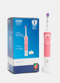 Buy Vitality Electric Rechargeable Toothbrush Pink in Saudi Arabia