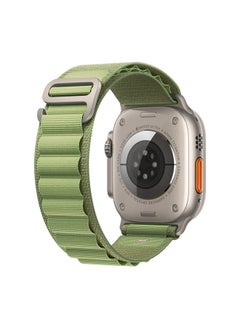 Buy Apple Watch Alpine Loop Band 49mm/45mm/44mm Nylon Woven Sport Strap Compatible with iWatch Series 8/Ultra/7/SE/6/5/4/3/2/1 Green in Saudi Arabia