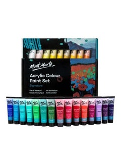 Buy Pack Of 36 Colour Acrylic Paint Set Multicolour in UAE