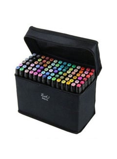 Buy 80-Piece Twin Side Marker Pens Set W060015 Multicolour in UAE