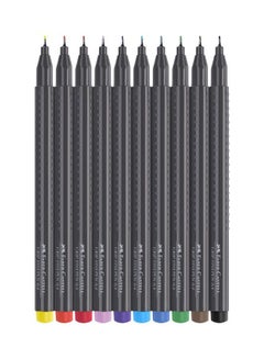 Buy 10-Piece Grip Fineliner Pen Set Multicolour in UAE