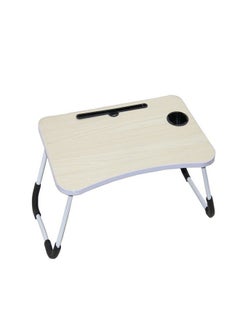 Buy Foldable Bed Laptop Table Light colour 23*15*11inch in UAE