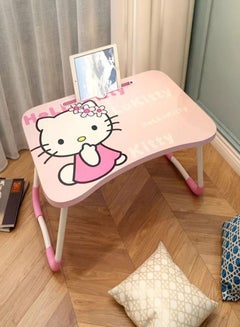 Buy Multi Functional Portable Cartoon Study And Laptop Stand Pink in UAE