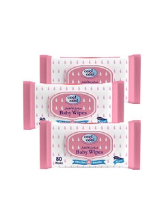 Buy Baby Wipes 80's- Pack of 3 in UAE