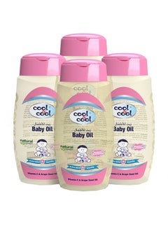 Buy Cool Cool Baby Oil 250ml Pack Of 4 in UAE