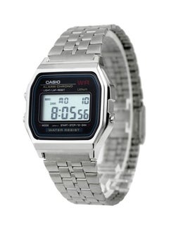 Buy Men's Water Resistant Stainless Steel Retro Digital Watch A159WA-N1DF - 33 mm - Silver in Egypt