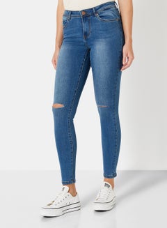 Buy Skinny Fit Jeans Light Blue in UAE