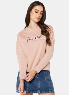 Buy Graphic Sweatshirt Pink in UAE