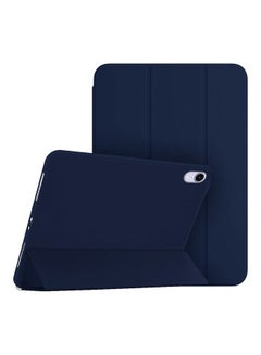 Buy iPad Mini 6th Generation Case (2021) Leather Folio Stand Folding Cover Compatible with Apple iPad Mini 6 (8.3 inch) Dark Blue in UAE