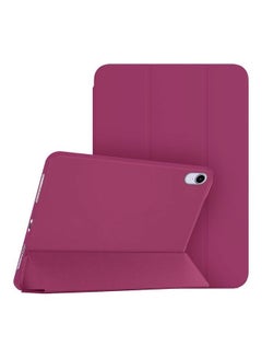 Buy iPad Mini 6th Generation Case (2021) Leather Folio Stand Folding Cover Compatible with Apple iPad Mini 6 (8.3 inch) Cherry in UAE