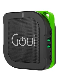 Buy Buyuni 3-In-1 Power Bank 5200 mAh + Bluetooth Speaker + Wall Charger Black/Green in UAE