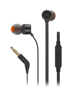 اشتري Tune 110 Wired In-Ear Headphones - Deep Pure Bass - 1-Button Remote - Tangle Free Cable - Ultra Comfort Fit أسود في الامارات