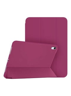 Buy iPad Air 4 / Air 5 Case (2020/2022) 10.9-inch Leather Folio Stand Folding Cover Compatible with Apple iPad Air (4th/5th) Generation Cherry in UAE