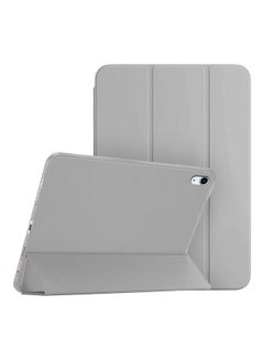 Buy iPad Air 4 / Air 5 Case (2020/2022) 10.9-inch Leather Folio Stand Folding Cover Compatible with Apple iPad Air (4th/5th) Generation Grey in UAE