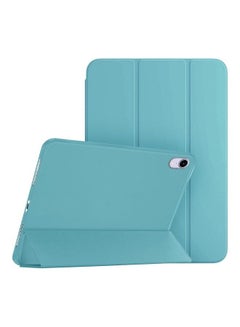 Buy iPad Mini 6th Generation Case (2021) Leather Folio Stand Folding Cover Compatible with Apple iPad Mini 6 (8.3 inch) Blue in UAE
