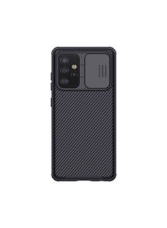 Buy Hard CamShield With Camera Slide Protective Case Cover For Galaxy A52 5G Black in UAE