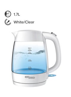 Buy Glass Electric Kettle 1.7 L 2200.0 W KSGK219GD White/Clear in Saudi Arabia