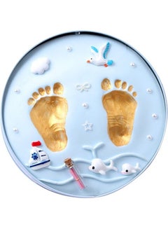 اشتري Baby Foot Print Mud Newborn Hundred Days Full Moon Anniversary Souvenir Gift في الامارات