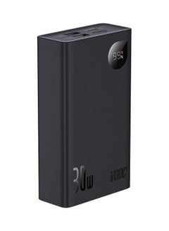 اشتري باور بنك بتقنية PD سعة 20000 مللي أمبير في الساعة بمنفذ USB C وقدرة 30 وات مع شاشة رقمية ومدخل واحد و3 مخارج ومتوافق مع أجهزة أبل وهواوي وأوبو وشاومي وغير ذلك المزيد (إصدار VOOC) 20000.0 mAh أسود في الامارات