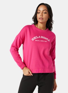 Buy Graphic Sweatshirt Pink in UAE