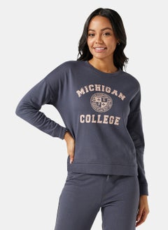 Buy Michigan Sweatshirt Blue in Saudi Arabia