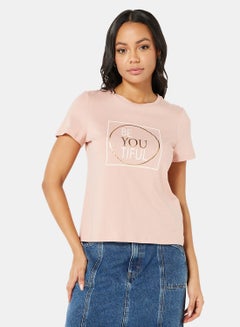 Buy Graphic T-Shirt Pink in UAE