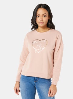 Buy Graphic Sweatshirt Pink in UAE