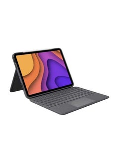 Buy Folio Touch Apple iPad Keyboard Case With Trackpad And Smart Connector For Apple iPad Air (4th & 5th Generation) - Arabic/English Oxford Grey in UAE