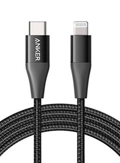 Buy PowerLine + II USB-C To Lightning Cable Black in UAE