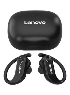 Buy LP7 TWS Earbuds True Wireless Headphones with Dual Mic Ear-Hook Earphone Black in UAE