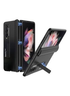 Buy Kickstand Magnetic Phone Case For Samsung Galaxy Z Fold 3 5G Black in Saudi Arabia