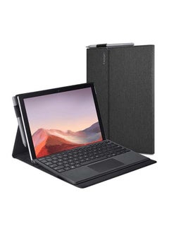 اشتري Stand Folio Case Cover for Microsoft Surface Pro 7 case/Pro 6 رمادي داكن في الامارات