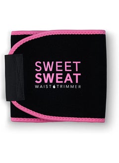 Buy Sweet Sweat Waist Trimmer Black & Pink Medium 41x8inch in UAE