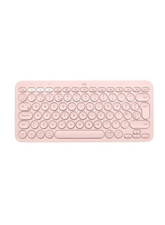 اشتري K380 Wireless Multi-Device Keyboard Language  For Windows, Apple iOS/TV, Android Or Chrome US English Pink في السعودية