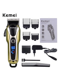 Buy Km-1990 5 In 1 Electric Rechargeable Professional Trimmer Black 18.5x5.5cm in Egypt